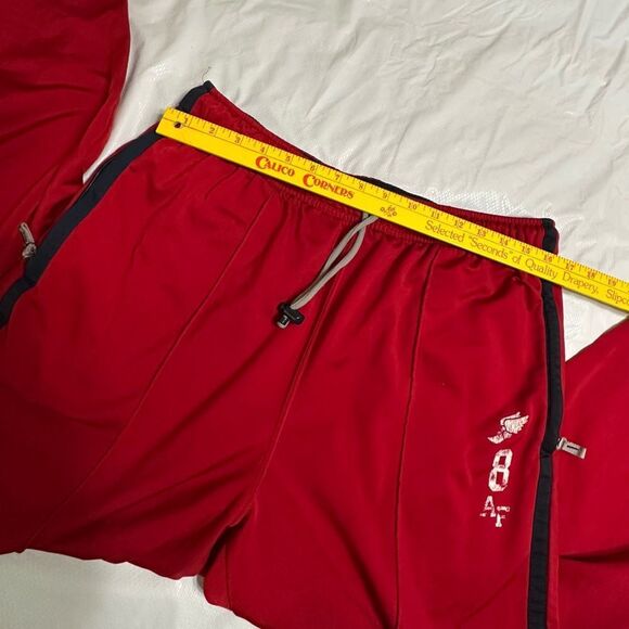 Vintage Y2K Abercrombie & Fitch Red Joggers with Drawstring Waist Size Large - Picture 6 of 8